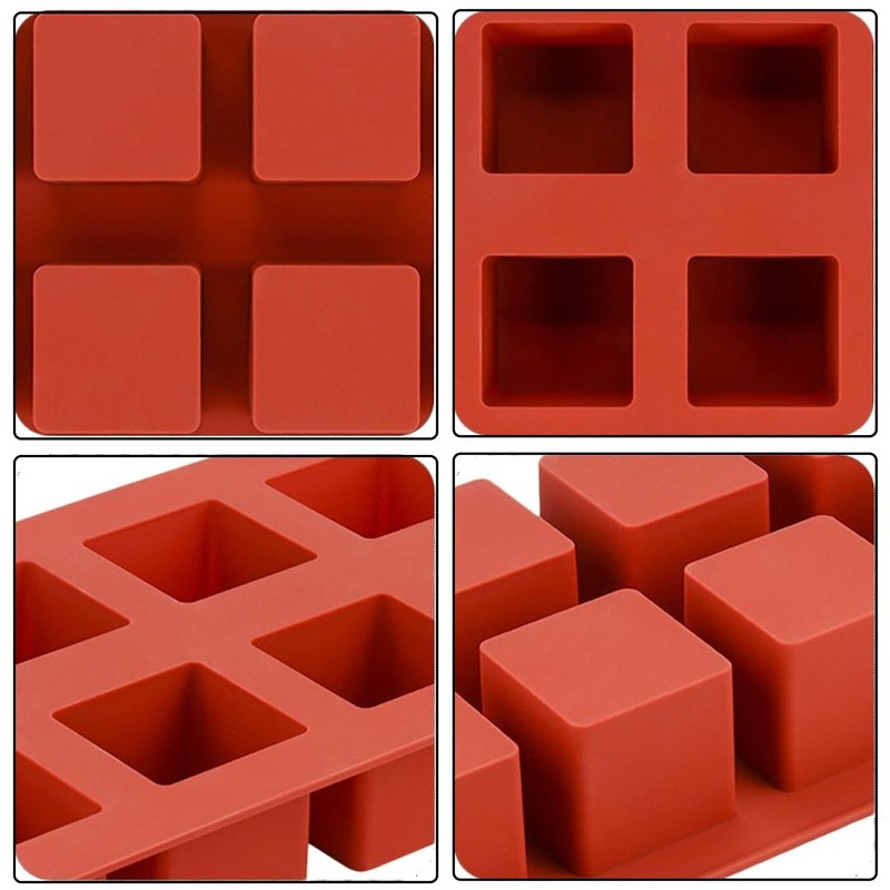 Cube Cake Silicone Mold, 2" x 2" x 2", 8-Cavity gallery