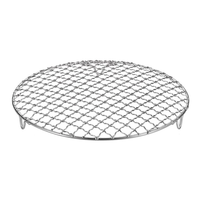Cooling Grill 8.9″ Round Cooking Grill with Legs [Silver]