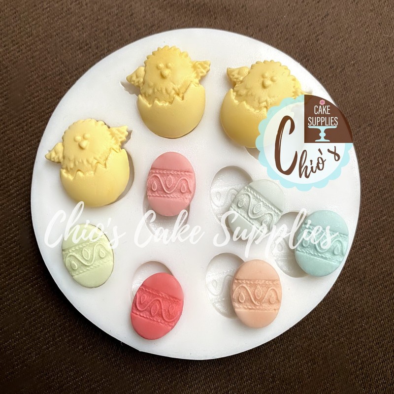 Mini Easter Eggs and Chicks Silicone Mold gallery