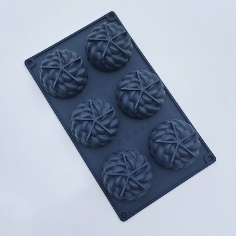 6 Holes Silicone Mousse Molds Bread Cake Mould Flower Shape Non-Stick Baking Pan gallery