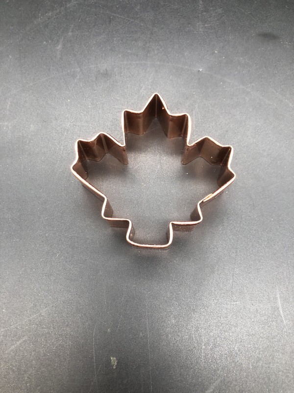 Maple Leaf Copper Platted Cookie Cutter Wilton