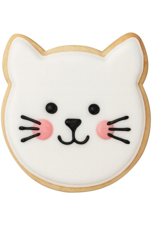 Round Cat Face 3.75'' Cookie Cutter Metal Pet Animal Shelter Treats gallery