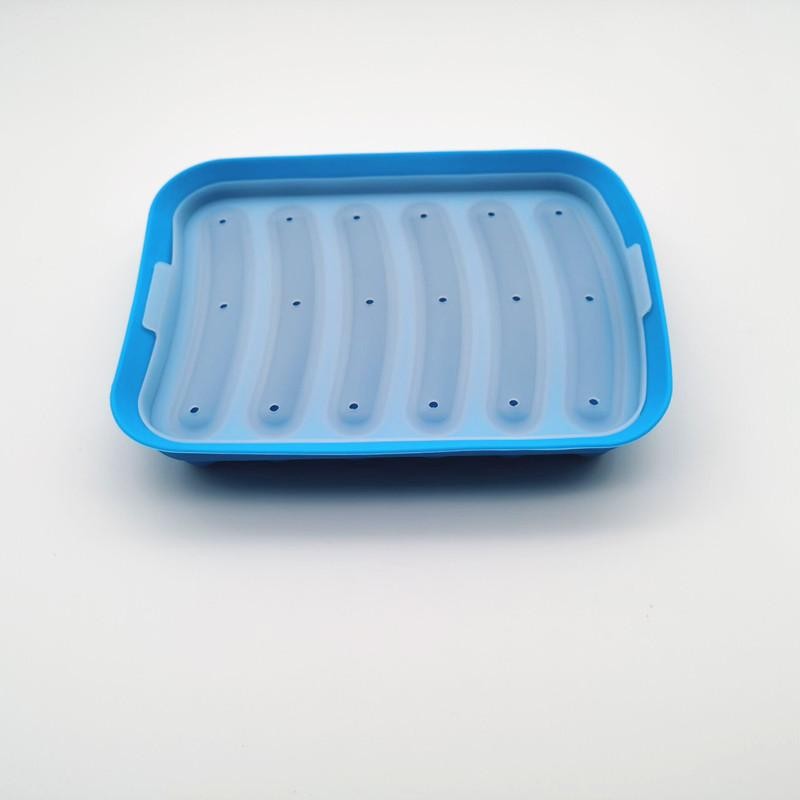 Sausage Maker Mould 6 Cavity Silicone DIY Ham Hot Dog Making Moulds With Lid