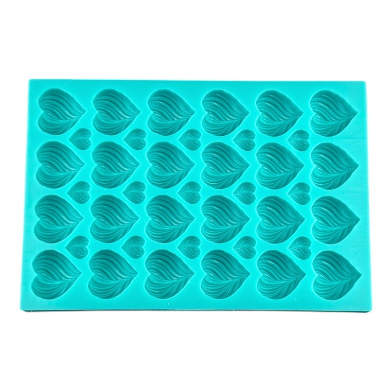 Mini Hearts Mold - Silicone Chocolate Lollipop Mold for Candy Making, Wax Melts gallery