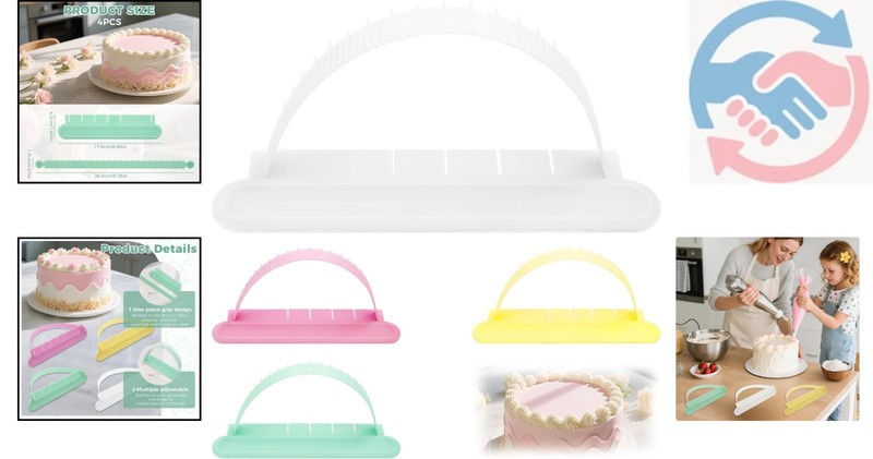 Lightweight Cake Arc Ruler Set for Impeccable Decor - Perfect for All Occasions gallery