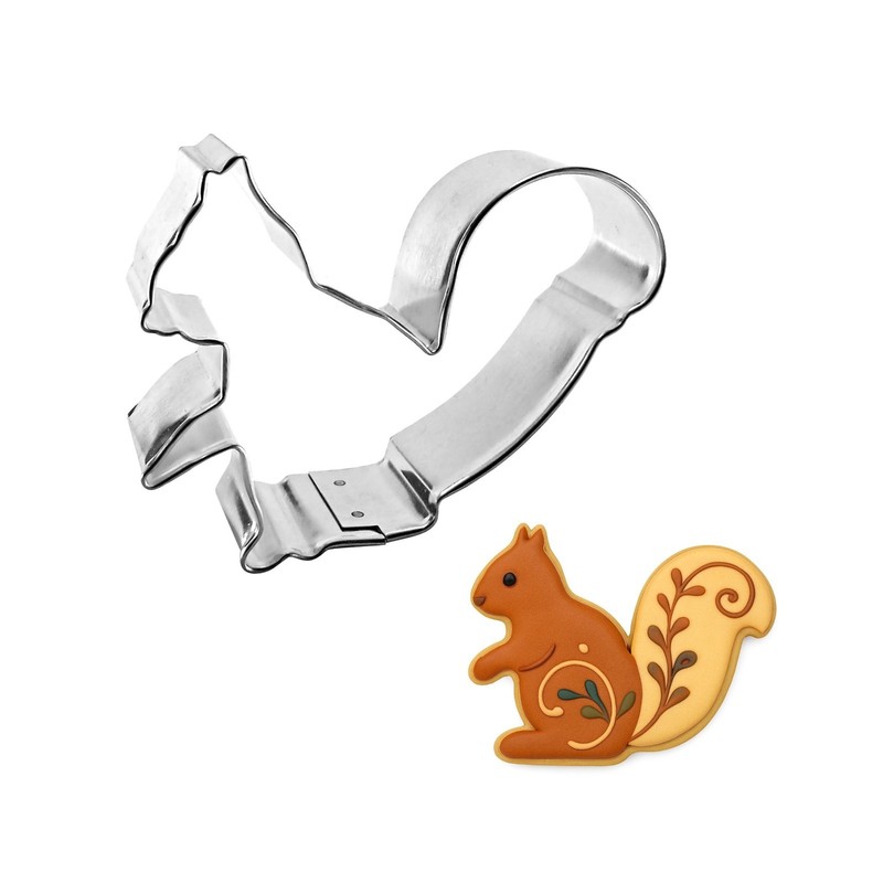 Squirrel Cookie Cutter 3.75” Metal Fall Autumn Made in the USA