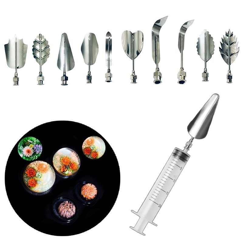 Stainless Steel Jelly Gadgets Flowers Leaves Shaped 3D Jelly-Art-Tools gallery