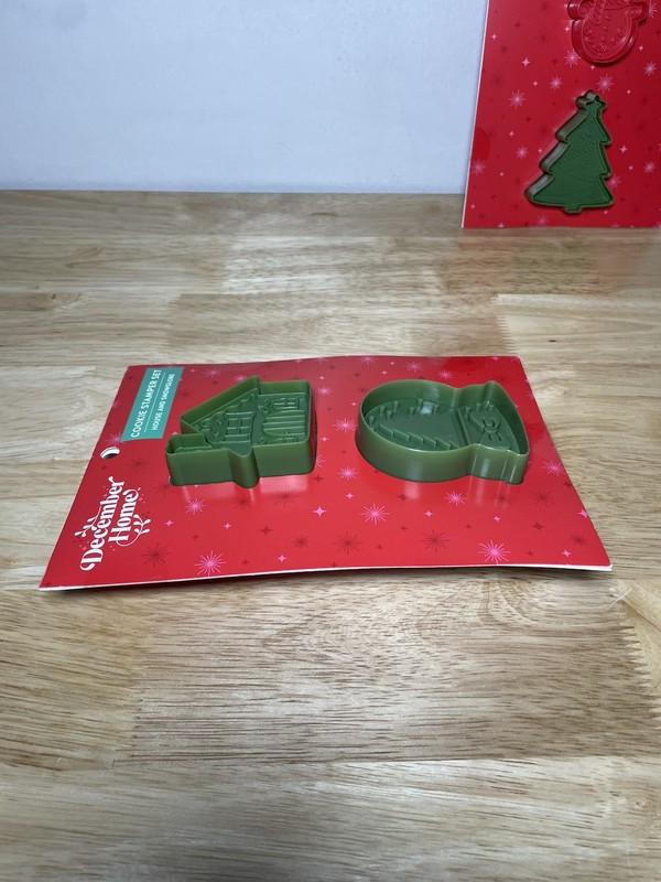 Lot Of (2) 2 Packs December Home Cookie Stamper Set Brand New Christmas Holiday gallery