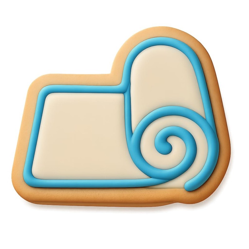 Fitness Mat Cookie Cutter & Stamp, Fondant & Clay – 4×3.5