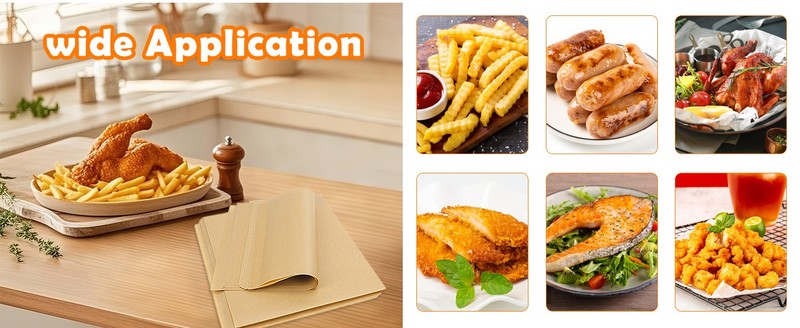 10x12 Inch 150PCS Disposable Air Fryer Liners, Unbleached Parchment gallery
