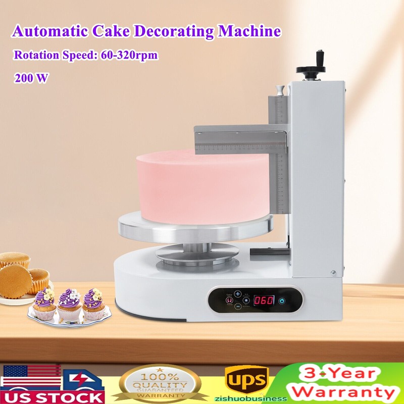 Birthday Cake Cream Smooth Coating Decor Machine Cake Cream Spreading Machine