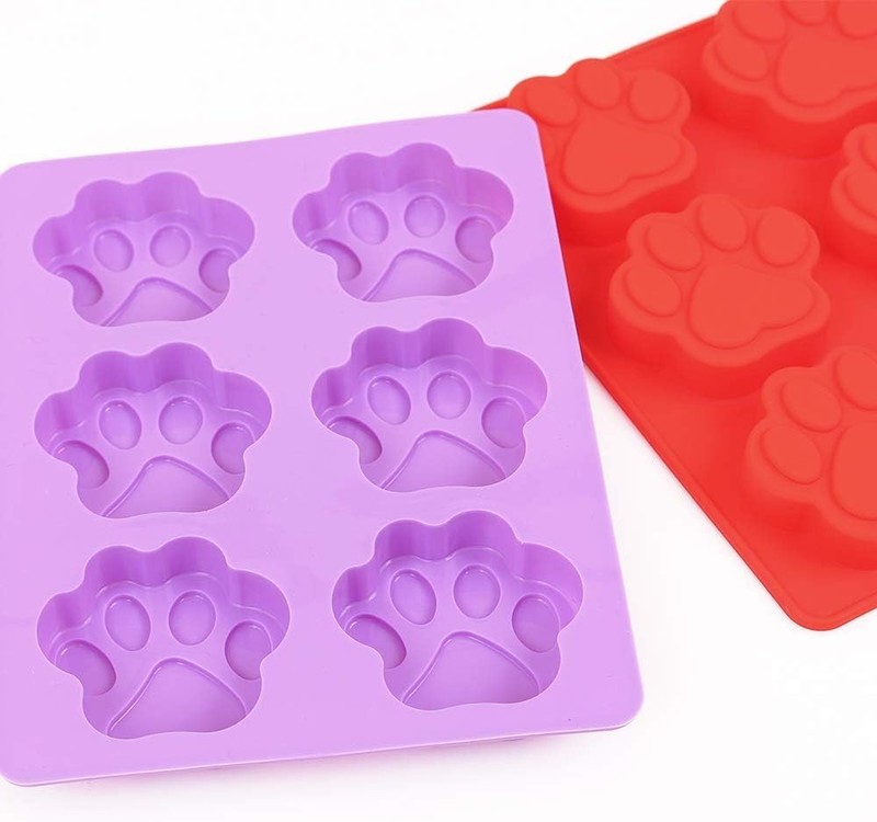 Puppy Dog Paw Silicone Molds, Food Grade, for Chocolate, Candy, Pudding, Jell... gallery