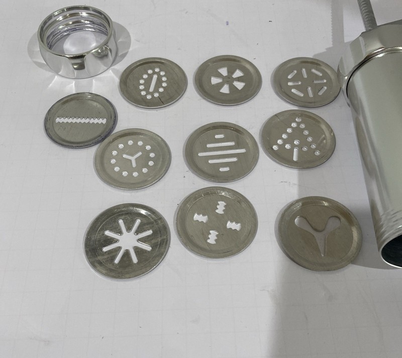 Biscuits Cookie Press Machine Making Gun 10 Pattern Discs No Tips gallery