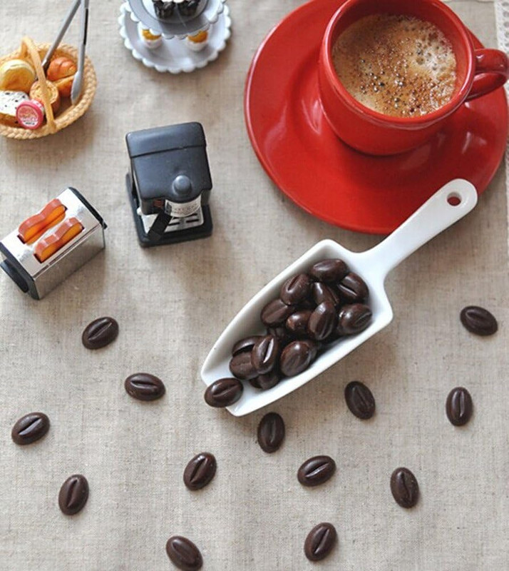 55 Cavity Coffee Beans Silicone Mold for Baking Chocolate Candy Gummy Ice Cube M gallery