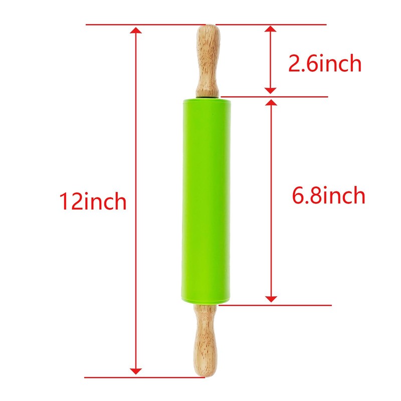 6 Pack Small Rolling Pin for Kids Kids Rolling Pin for Home Kitchen 6 colors ... gallery