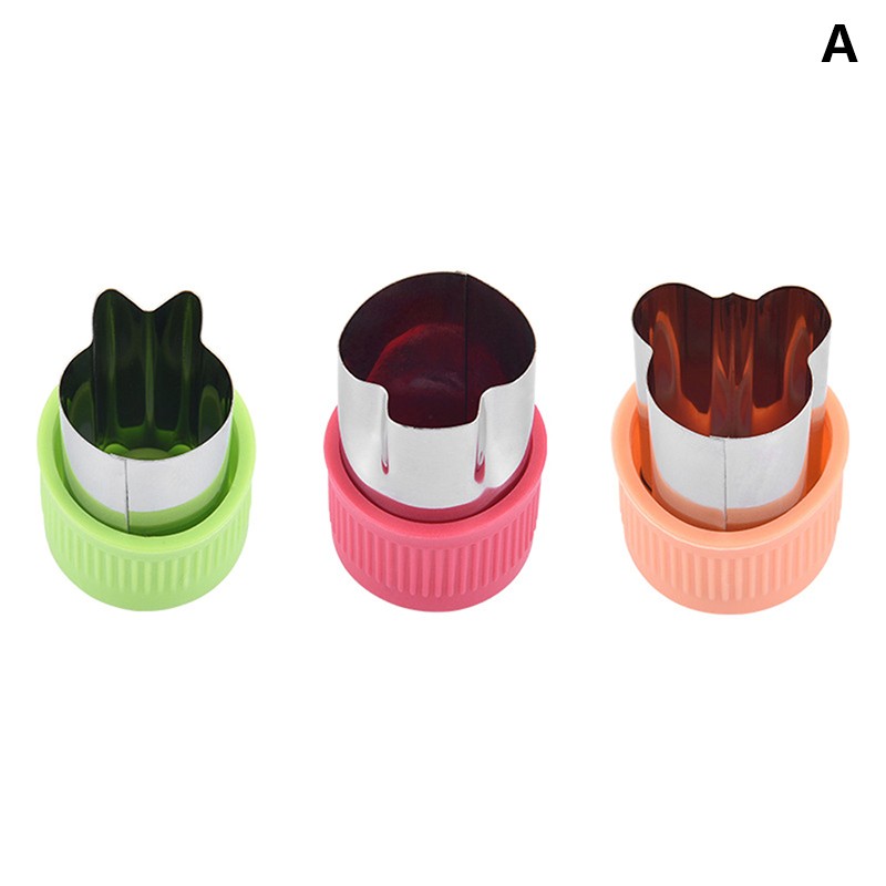 3Pcs/set Star Rabbit Shape Vegetables Fruits Cutter Portable Cook Cutting Tools