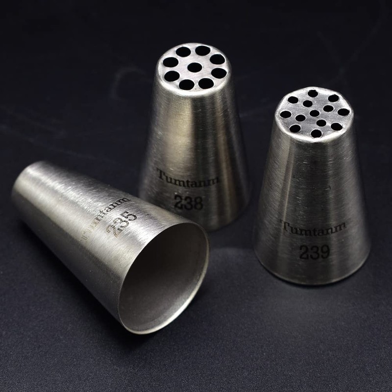 3 PCS Grass Piping Nozzles Seamless Tips DIY Icing Tool For Cupcakes gallery