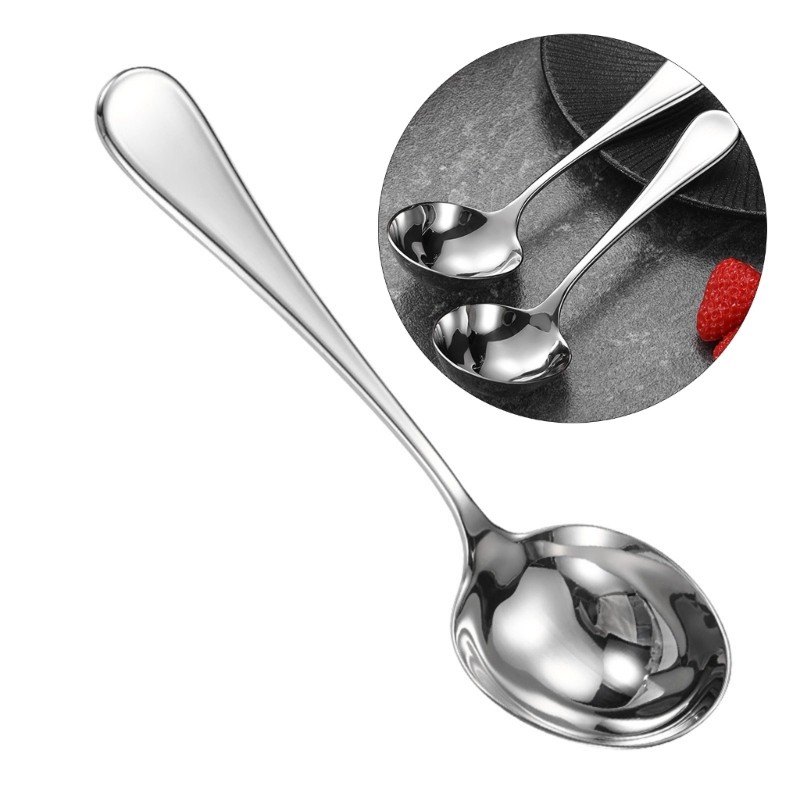 Kitchen Spoon Stirring Spoon Metal Serving Spoon Suitable for Kitchen Dining gallery