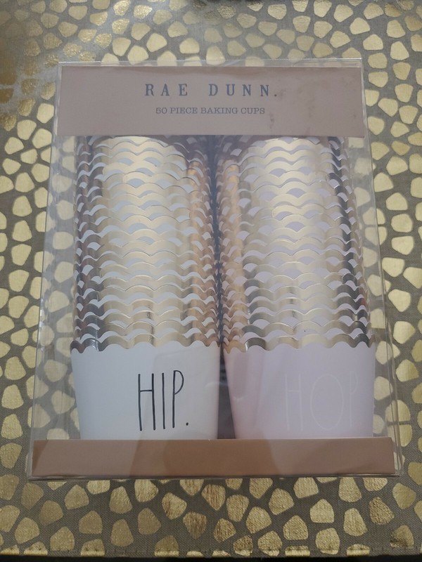 Rae Dunn Easter Bunny 50 Piece Baking Cups “HIP HOP” 5 Oz. New