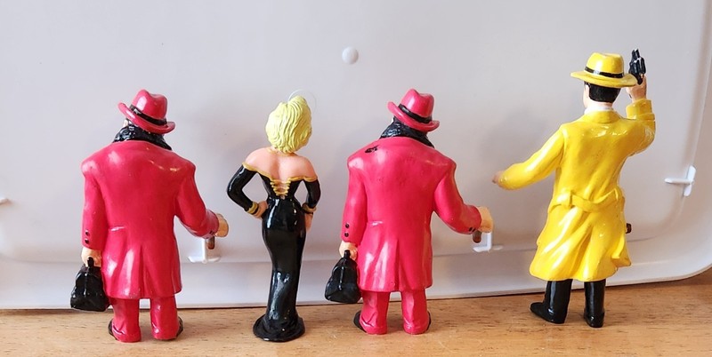 Madonna Cake Topper 1990 3.5" Set of 4 Brethless Mahoney and Dick Tracy gallery