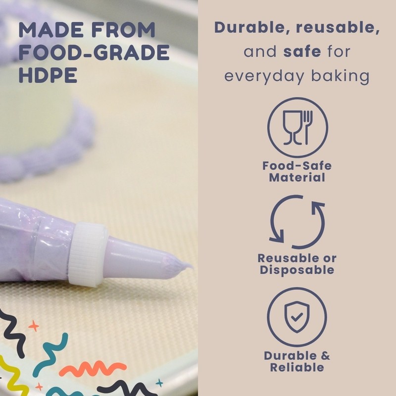 EZ Piping Reusable Decorating Icing Tip #19 - 20 Count gallery