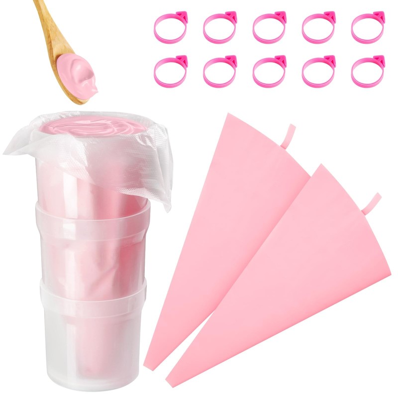 Piping Bag Holder Stand for Filling, Pastry Piping Bag Holder Stand, Clear Cr…