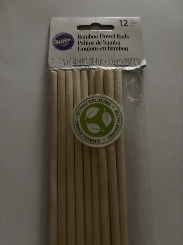 🎂 Wilton Cake Bamboo Dowel Rods 12 Pack Cake Decorating Gourmet Tools