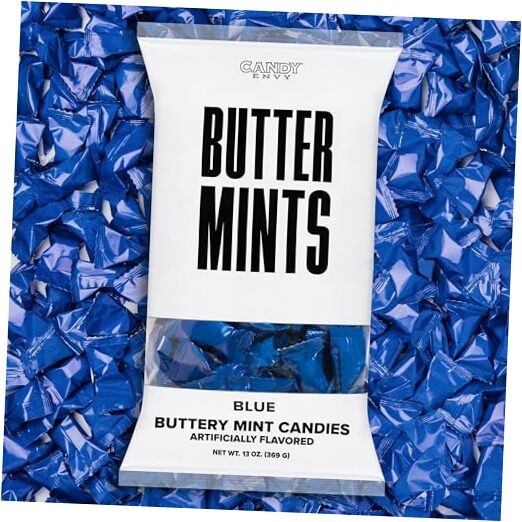 - Blue Wrapped Buttermints - 13 oz. Bag - 100 Individually 1 Count (Pack of 1)