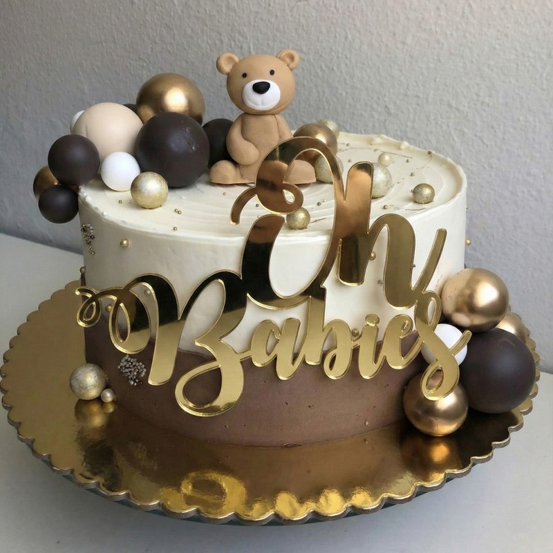 Acrylic Cake Charm Birthday Celebration “Oh Babies” cake charm sizes 4″ 5″ 6″