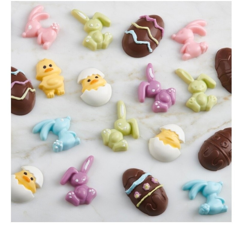 Trudeau Easter Bunny and Chick Silicon Chocolate Molds Set of 5 gallery