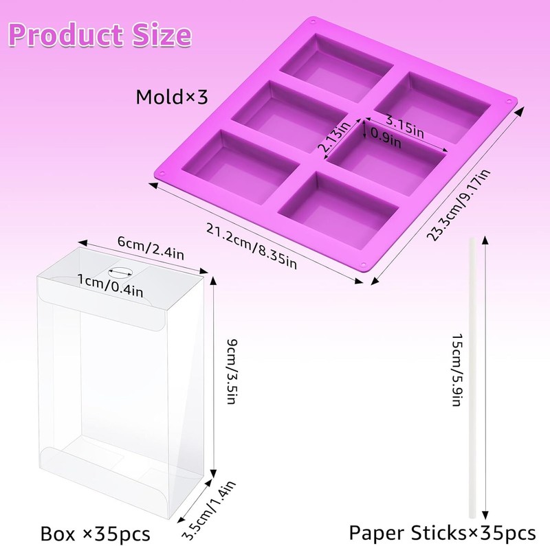 Rice Krispy Treats Making Set: 3PCS Silicone Crispy Cereal Bar Mold with gallery