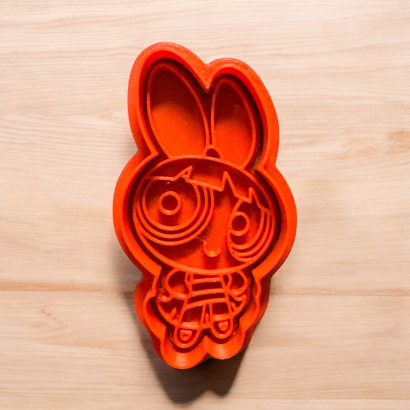 The Powerpuff Girls Cookie Cutters with stamps. Set of 3 cookie cutters. Play-Do gallery