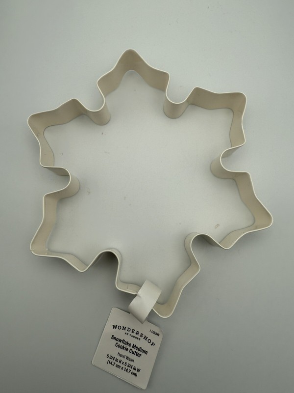 Wondershop Target Cookie Cutter Snowflake White Winter Stainless Steel Baking gallery