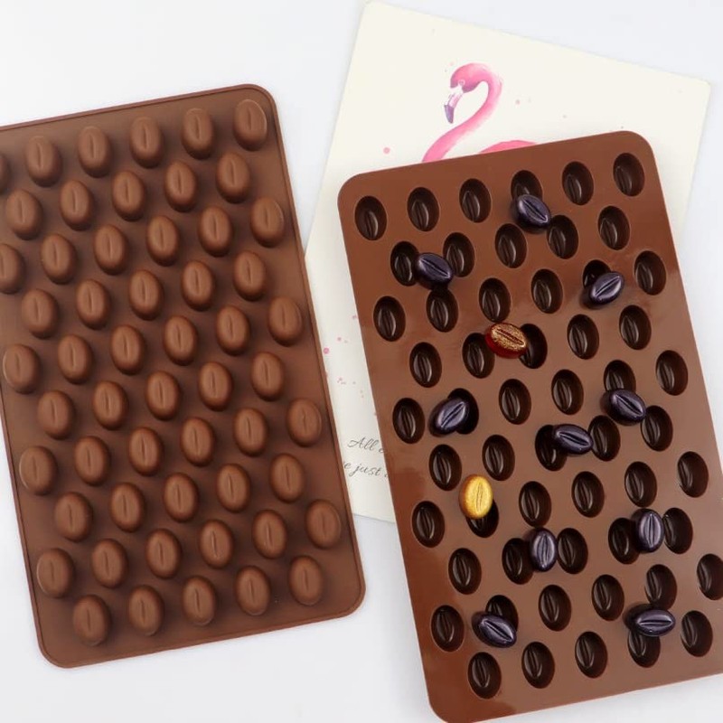 2 Pack, Cute Coffee Bean Shaped Silicone Chocolate Candy 2 pack Coffee Bean gallery