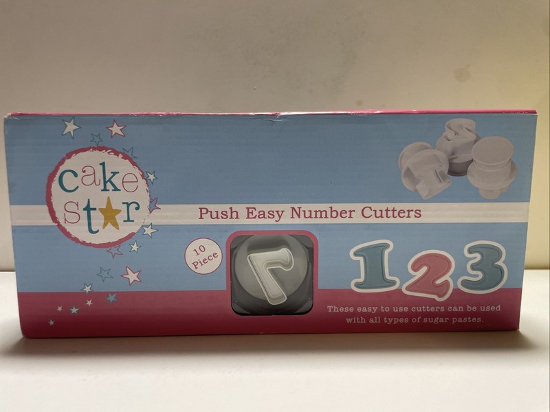 Cake Star Push Easy Cutters - Number Set Brand New gallery