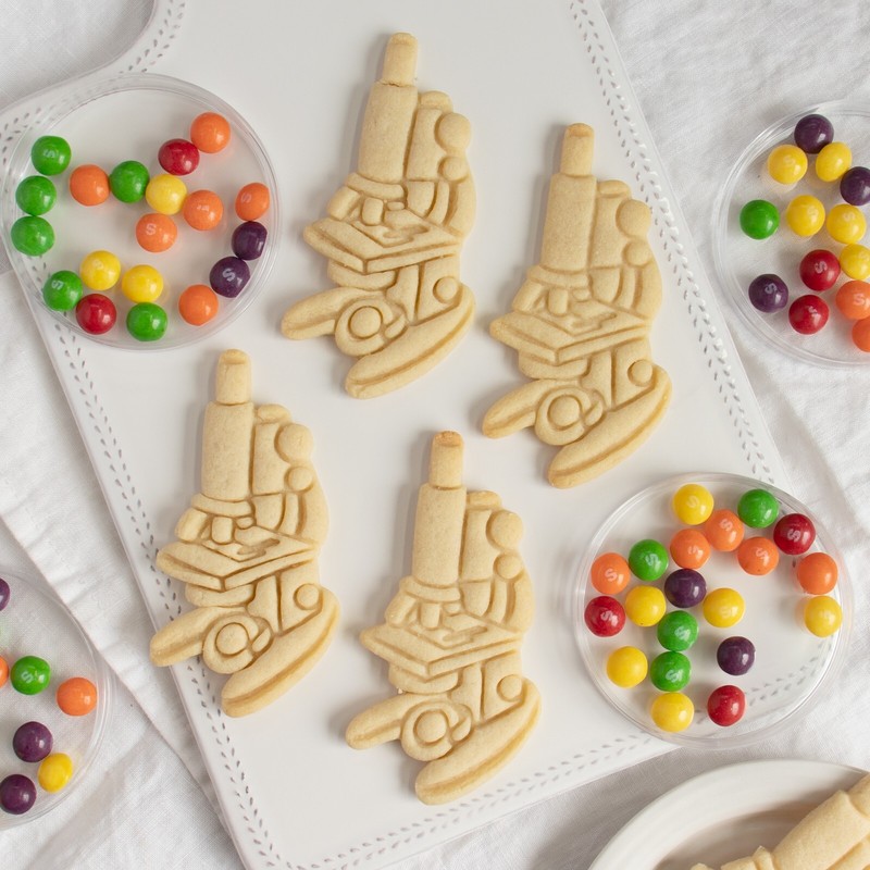 Microscope Cookie Cutter - Science laboratory microbiology chemists scientist gallery