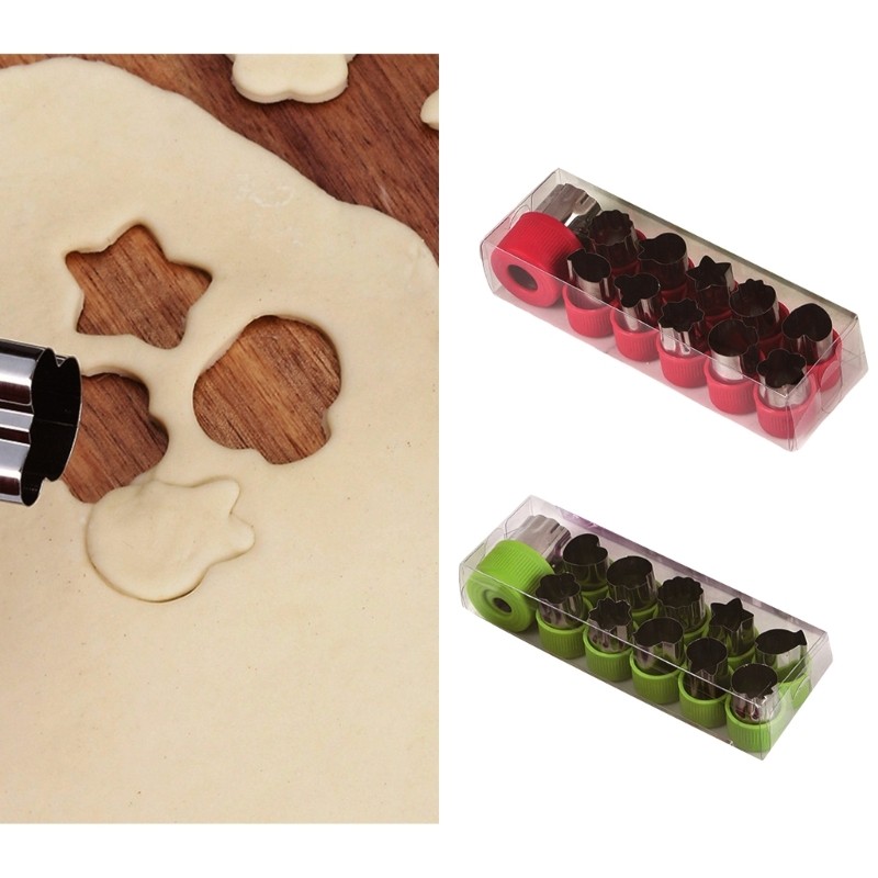 Pack of 12 Biscuit Molds Small Cookie Molds Various Shape Biscuit Cutter gallery