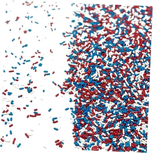 Stars & Stripes for Decorating, Baking, and Toppings in Blue, White, Red