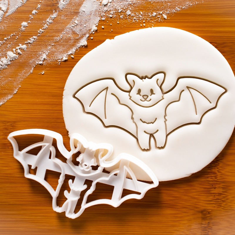 Flying Bat Cookie Cutter – Halloween vampire gothic wildlife nature baby shower