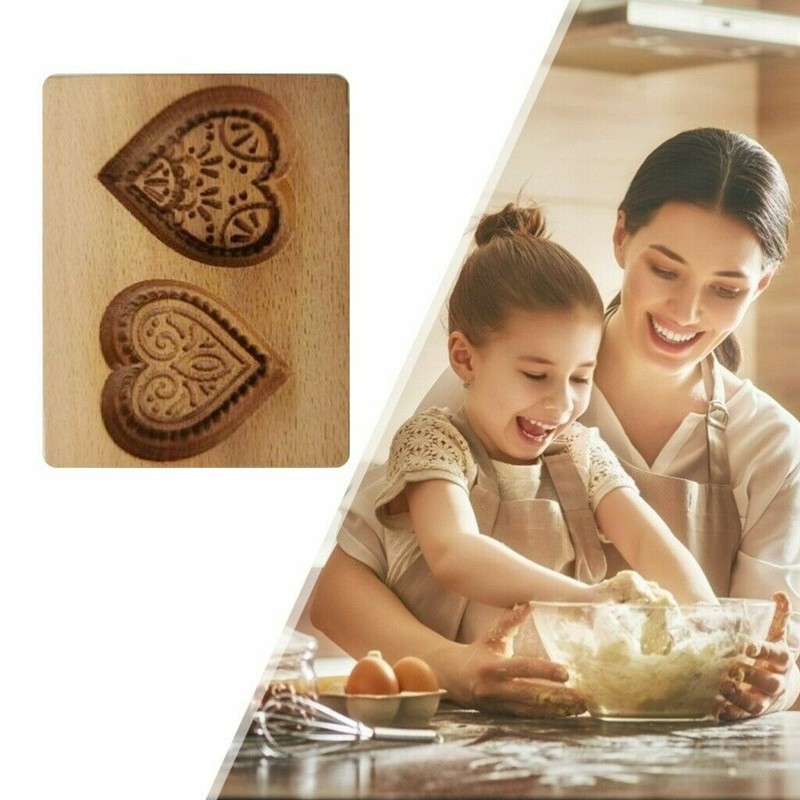 Wooden Cookie Cutter Love Heart Mold Baking Mold DIY Cookie Biscuit Decor Gift gallery