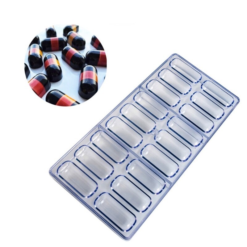 18 Slot Candy Mold for Homemade Chocolates and Sweet Grade Plastic Mould gallery