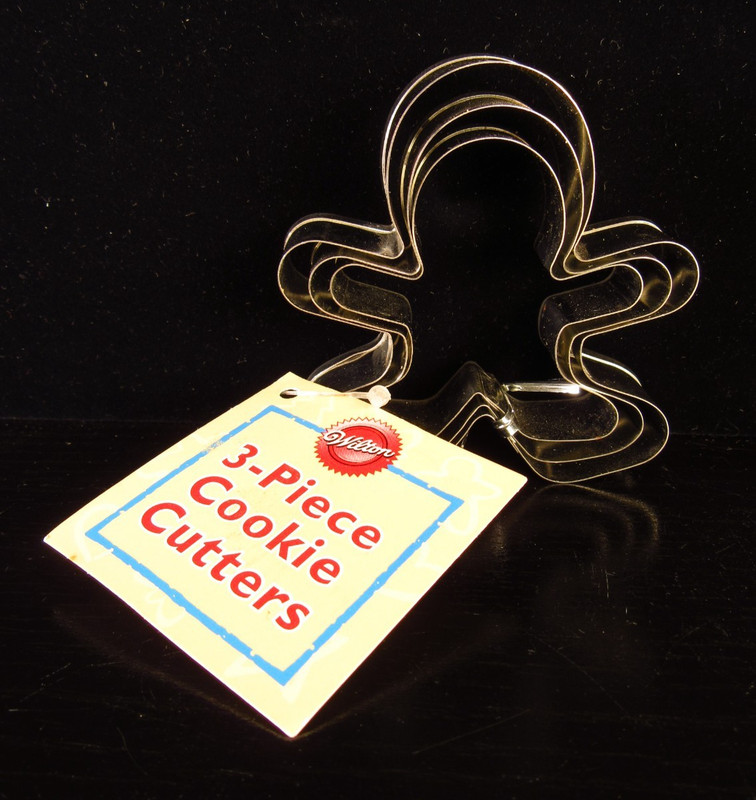 2005 Wilton 3 Piece Nesting Metal Boy Cookie Cutter Set