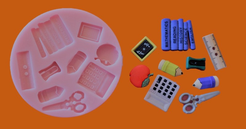 Back to School Teacher Students Degree Silicone Mold