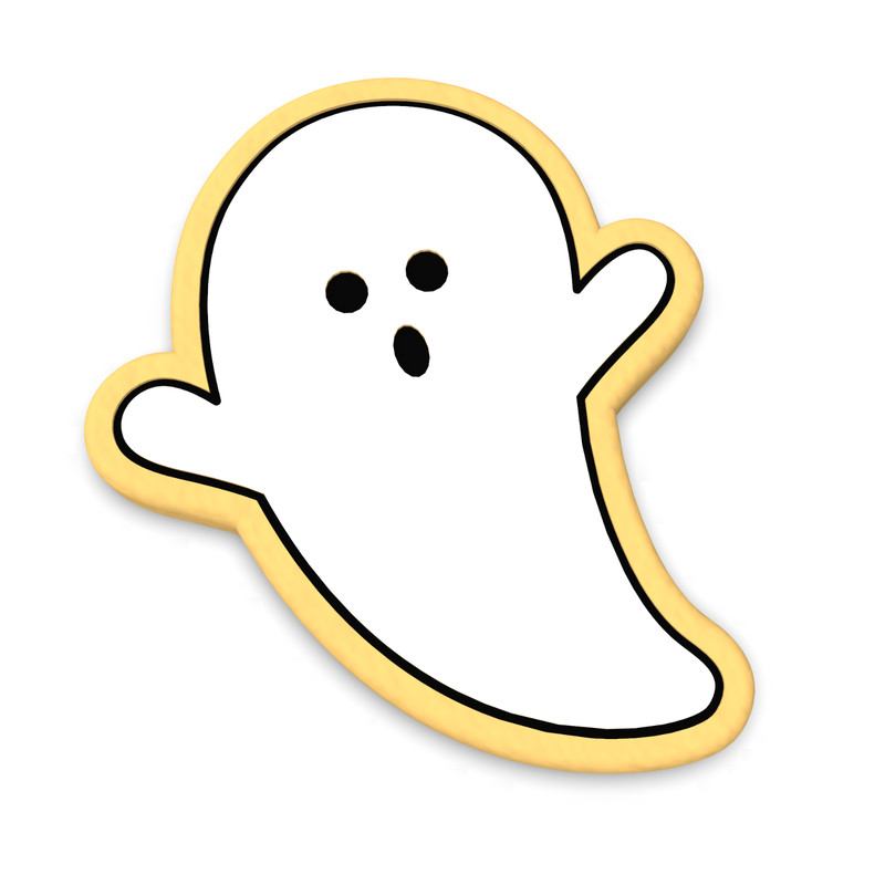 Ghost Cookie Cutter & Stamp |Halloween Munster Zombie Ghosts Ghoul Scary Costume gallery