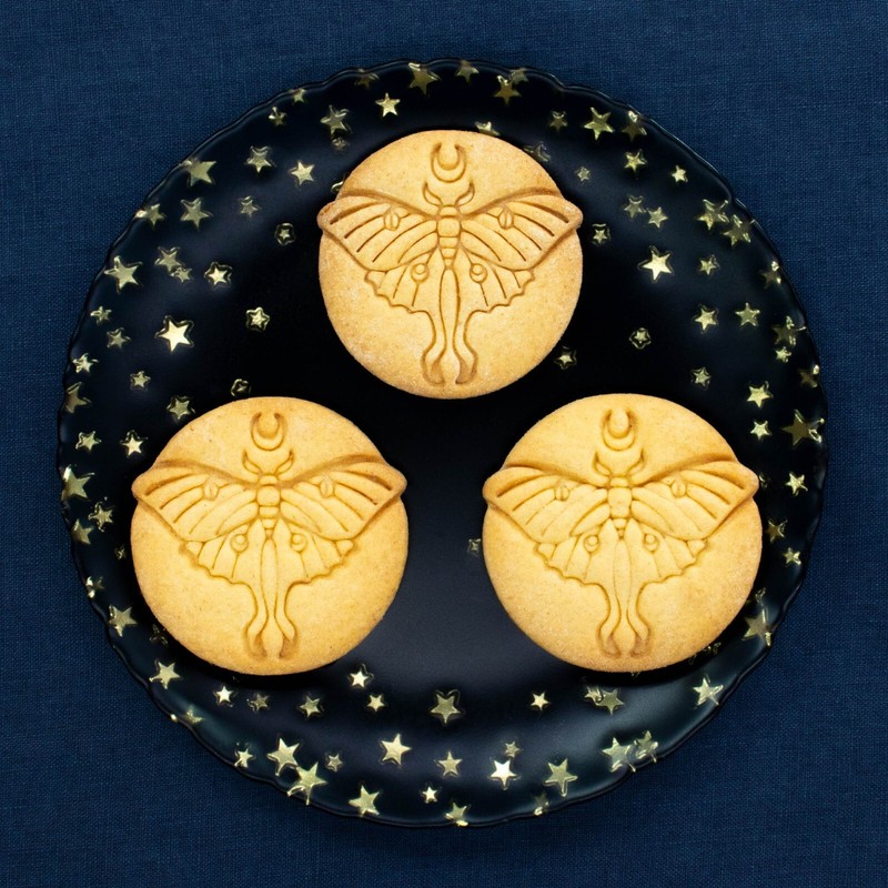 Luna Moth Cookie Cutter - whimsical forest fairy botanic enchanted moon phase gallery