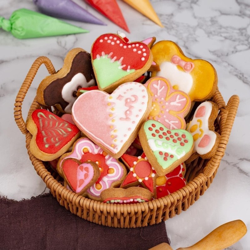 Heart Cookie Cutter Set Stainless Steel Small Biscuit Mold for Kids Party gallery