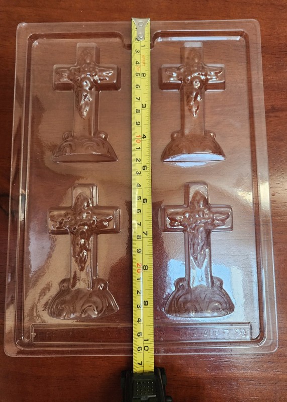 7 Chocolate Candy Molds. Spring, Easter, Rabbit, Lamb, Cross, Eggs, Flowers gallery