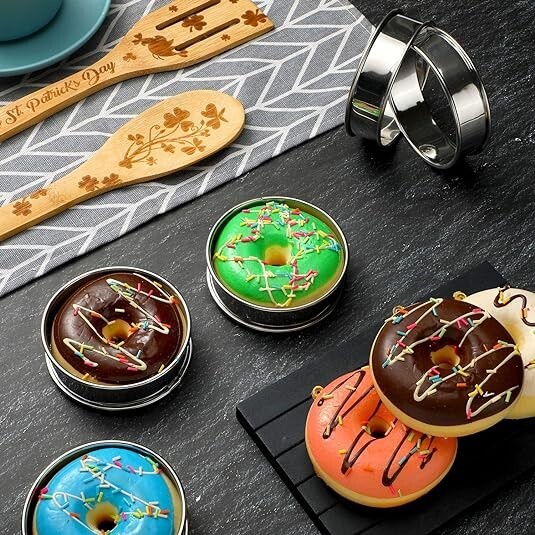 Anillos de bollo Anillos de muffin inglés Anillos de tarta enrollados dobles NEW gallery