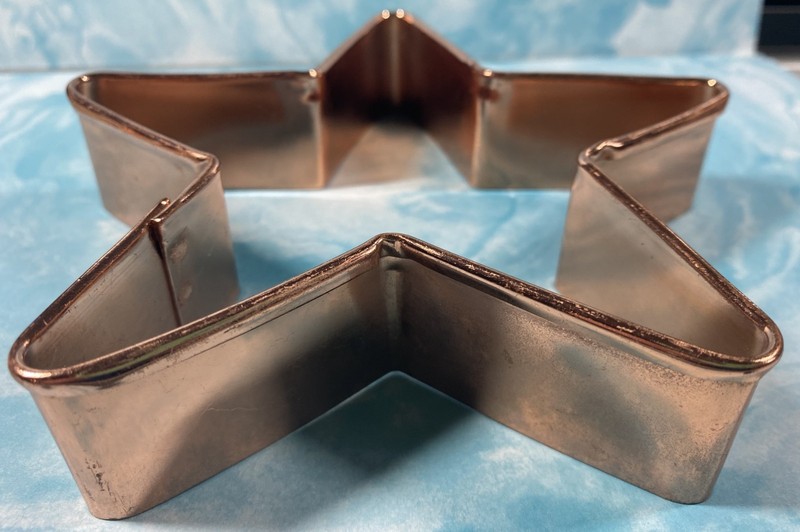 Vintage Copper Cookie Molds Lot of 3 Ginger Bread Man and Woman and Star Figures gallery