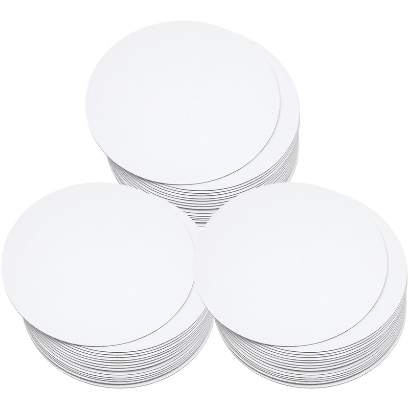 70-Packs White Cake Boards Round 10 Inch Circles Rounds Base Food-Grade Cardb…